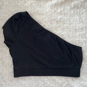 Black one shoulder top (Victoria secret sport)